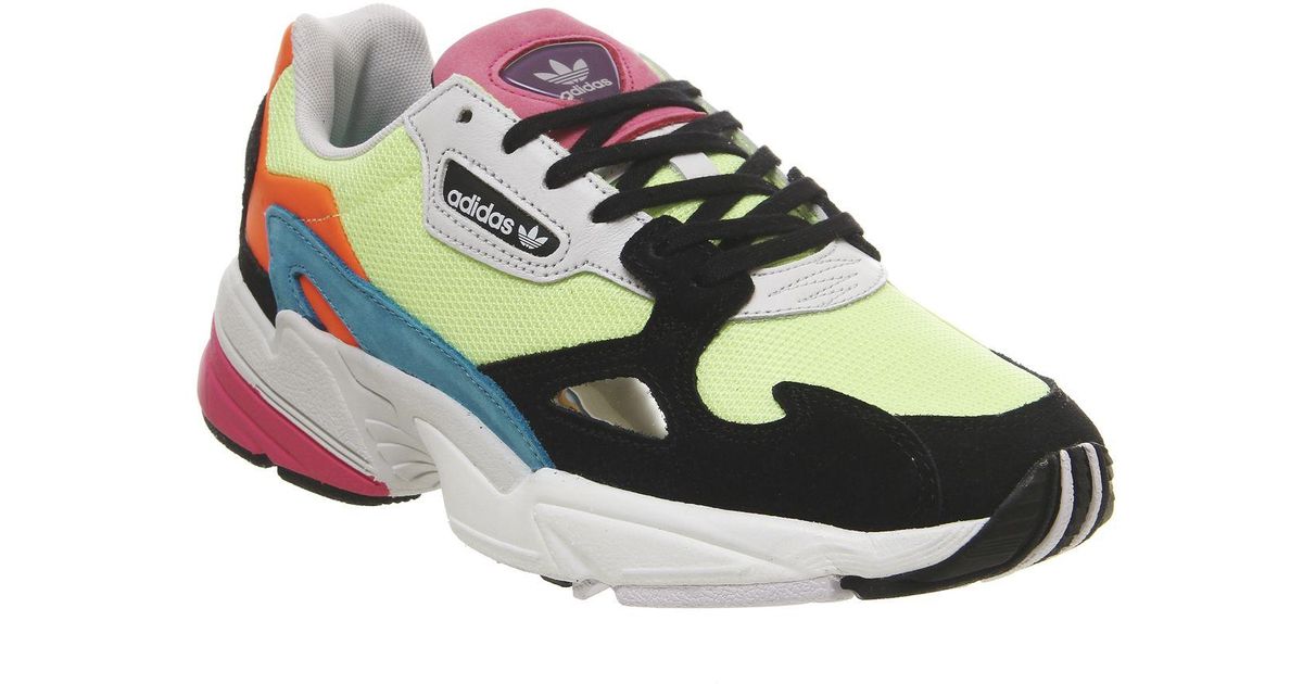 adidas black falcon trainers