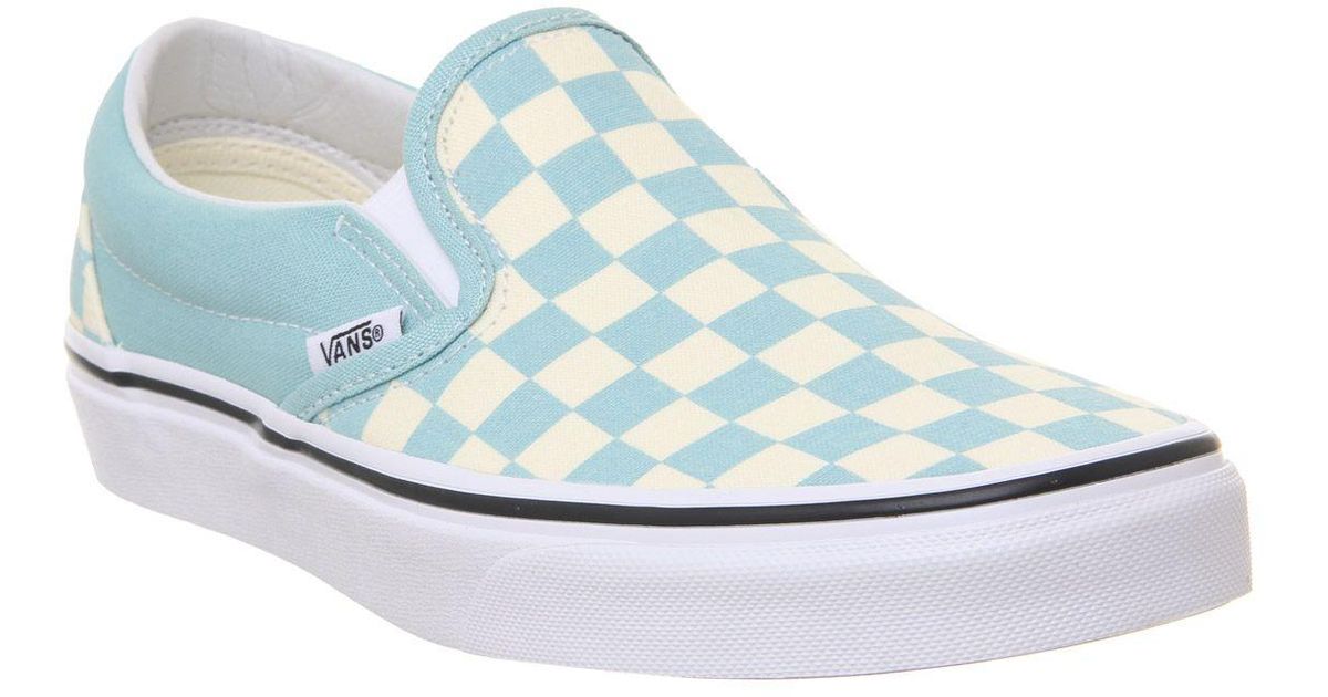 aqua haze slip on vans