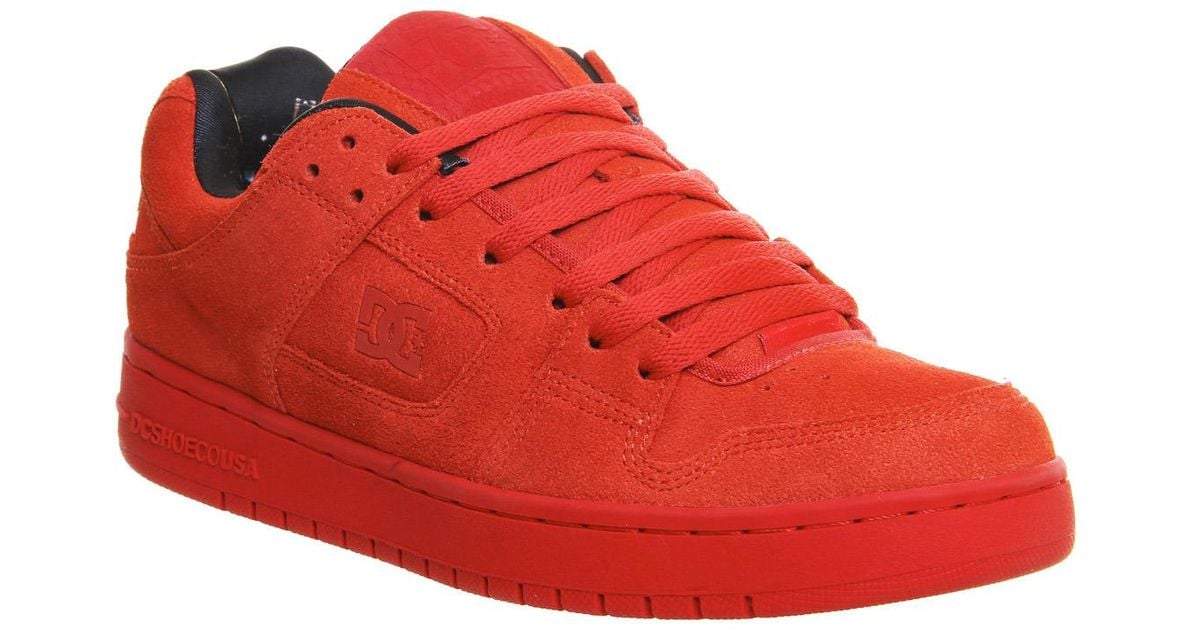 DC Shoes Suede Manteca in Red for Men 