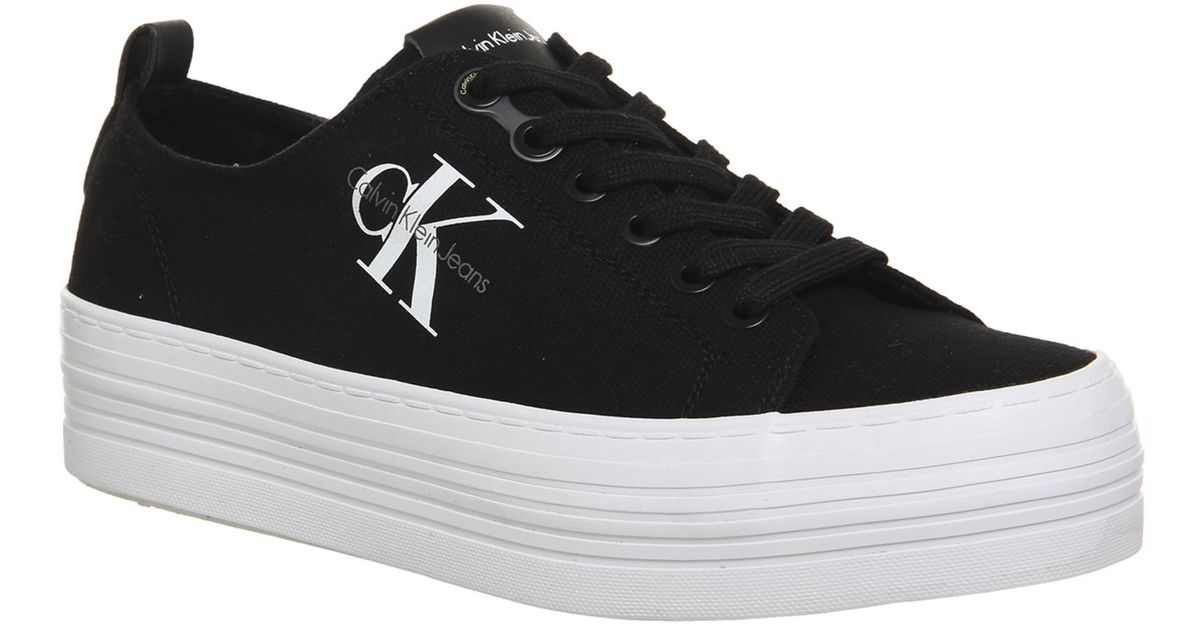 calvin klein zolah flatform trainers