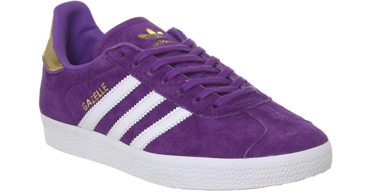 adidas gazelle purple suede