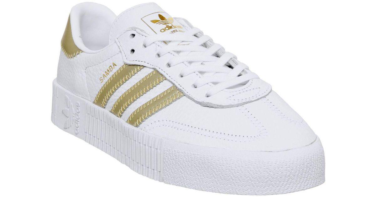 adidas white gold trainers