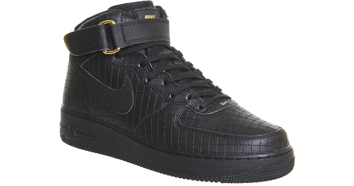 Nike Air Force 1 Mid Lv8 In Black Black 07 Black For Men Lyst