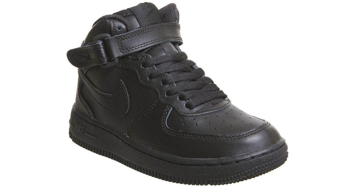 all black af1 mid