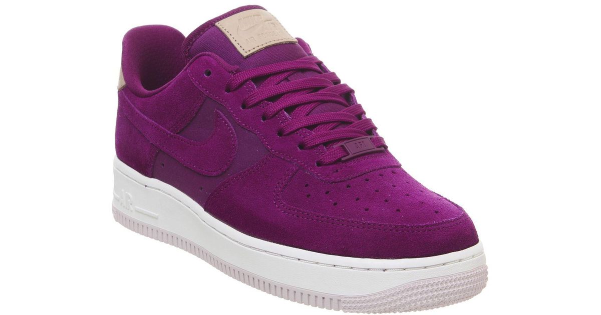 purple suede air force 1