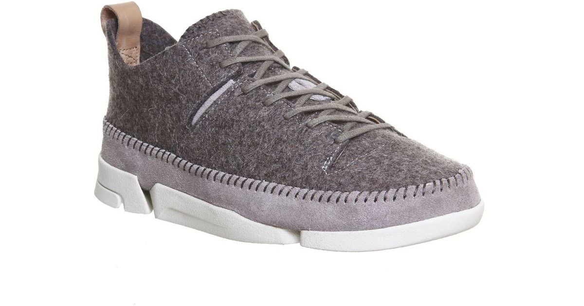Clarks Trigenic Wool Sneakers in Gray 