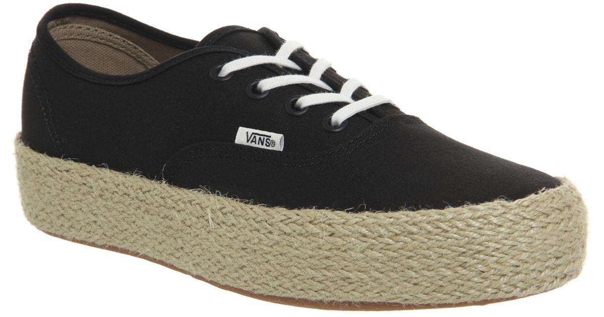 vans espadrilles platform