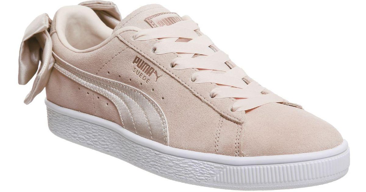 PUMA Suede Bow Trainers - Lyst