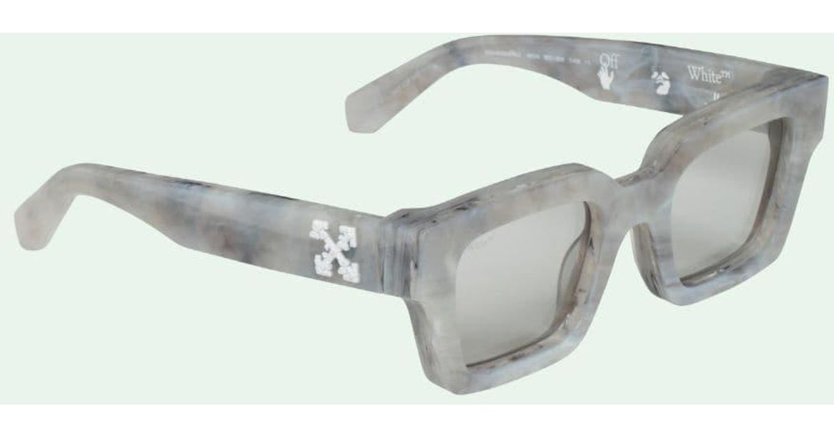 Off-White c/o Virgil Abloh Light Grey Sunglasses in Gray | Lyst