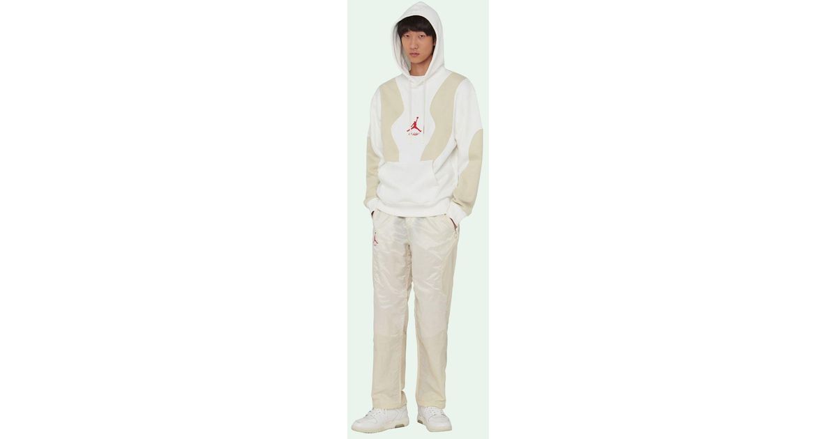 Sudadera con bordado Jordan NIKE X OFF-WHITE de Algodón de color Blanco  para hombre | Lyst