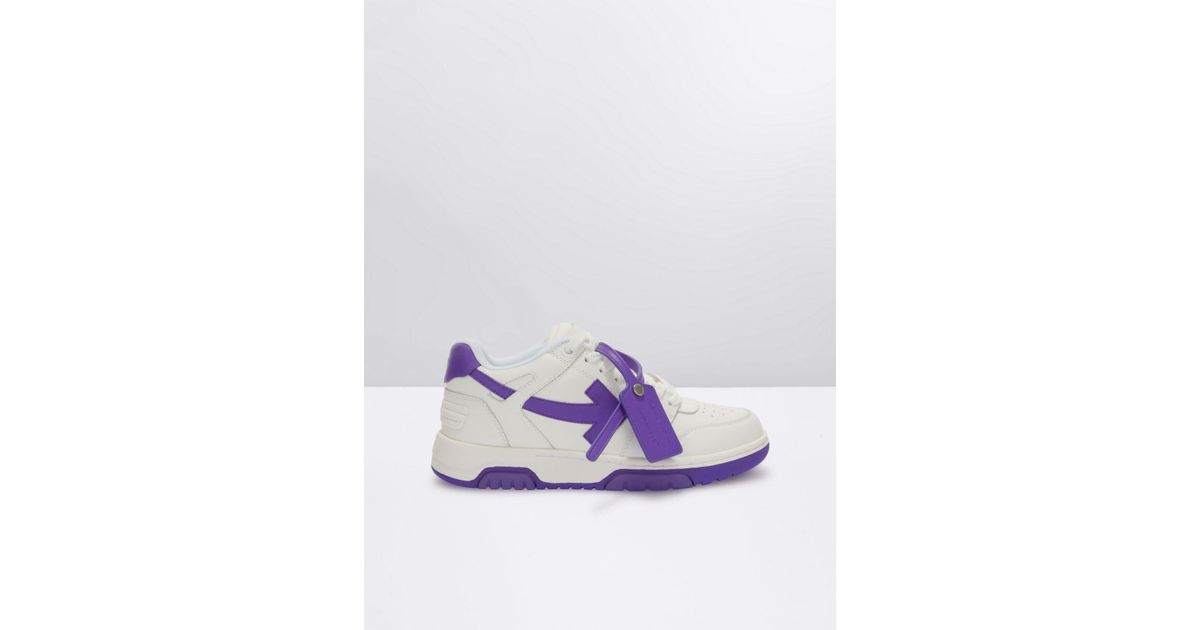 Off-White c/o Virgil Abloh Out Of Office Calf Leather in White (Purple