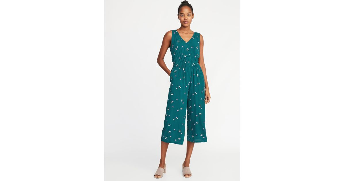 old navy floral jumpsuit