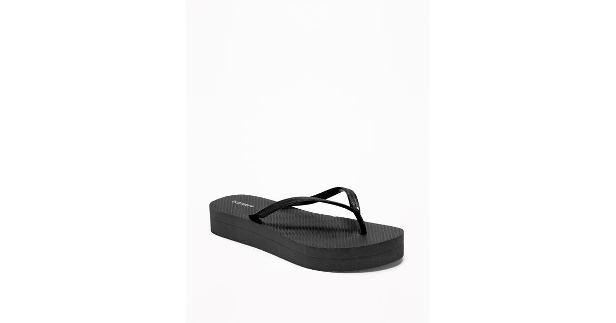 old navy black flip flops