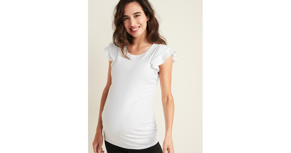 old navy ruffle sleeve top