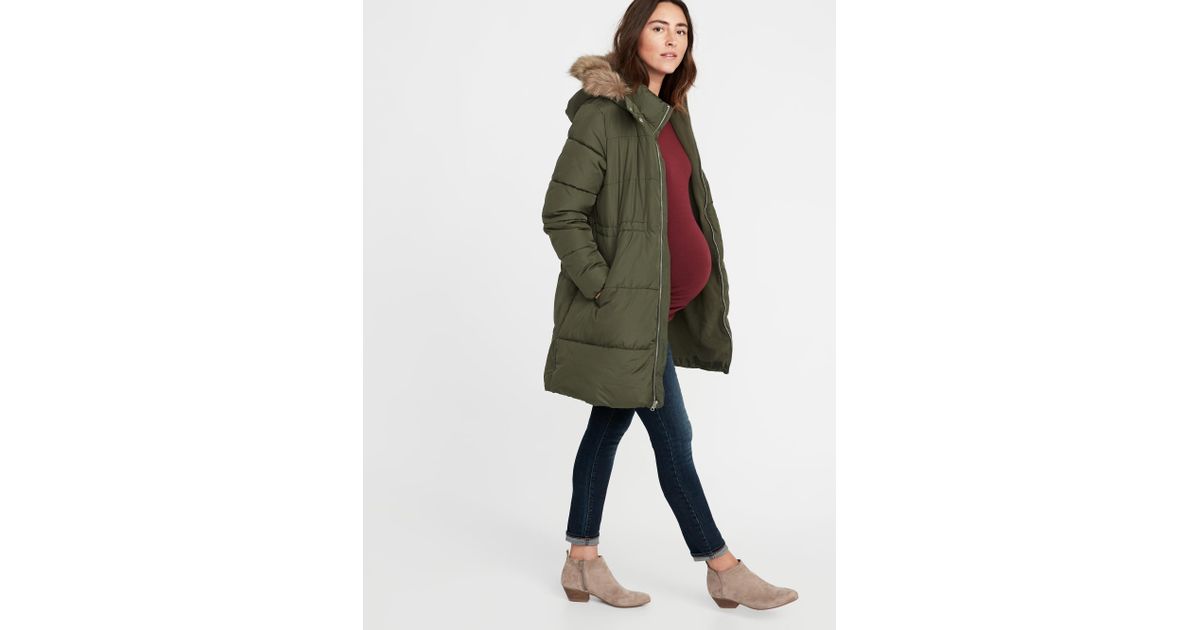 old navy hooded frost free jacket