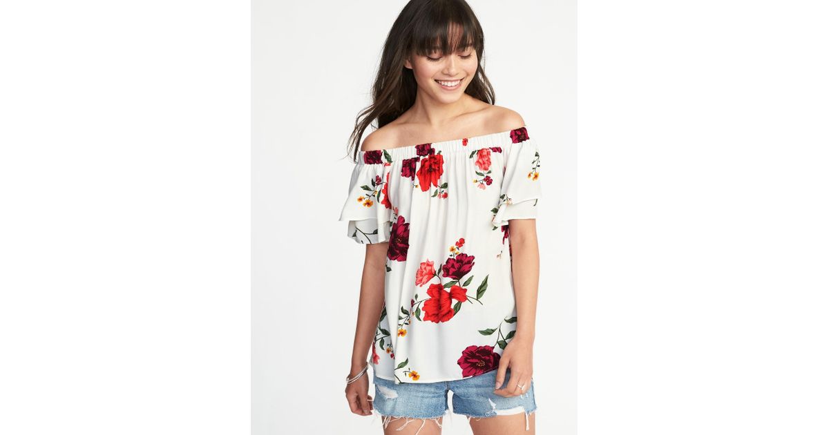 old navy ruffle top