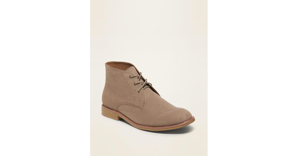 faux suede chukka boots