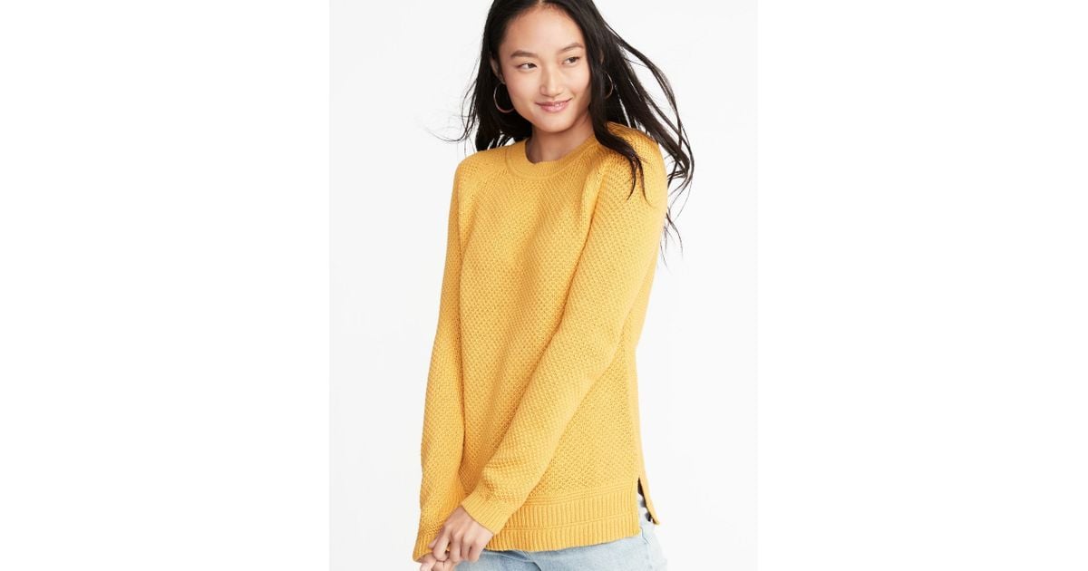 old navy textured crew neck sweater