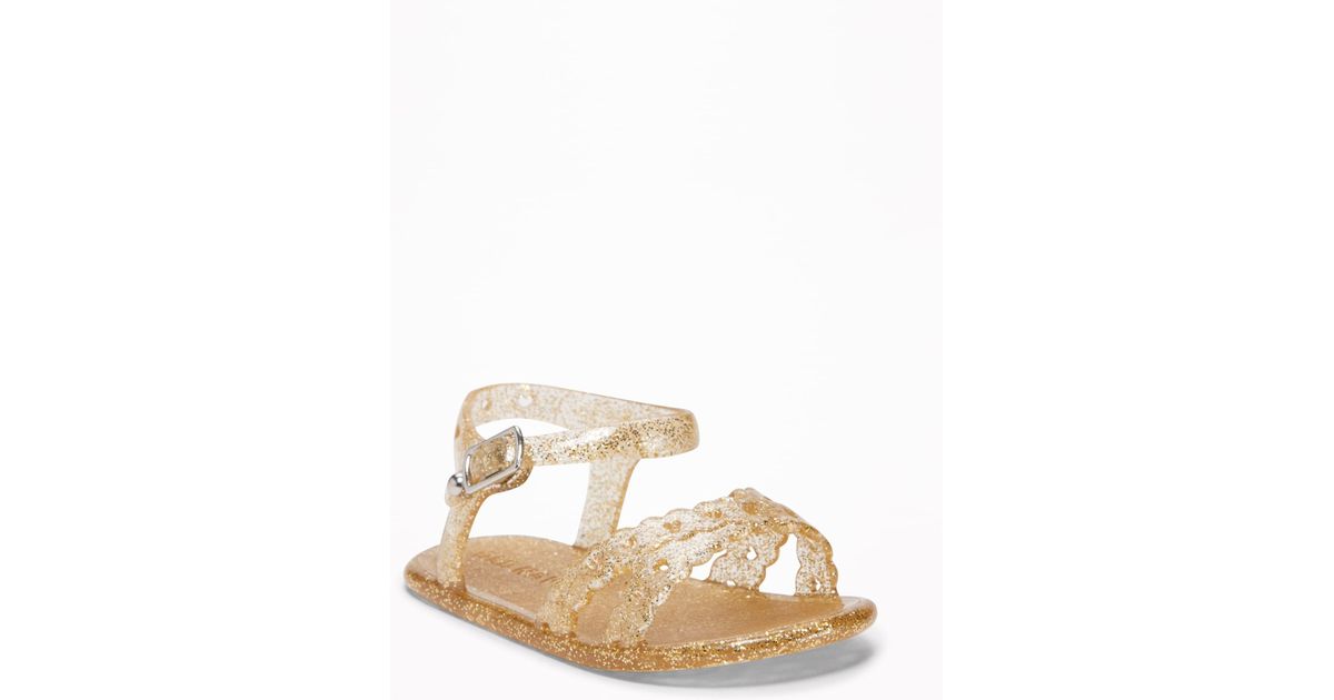 old navy ankle strap jelly sandals