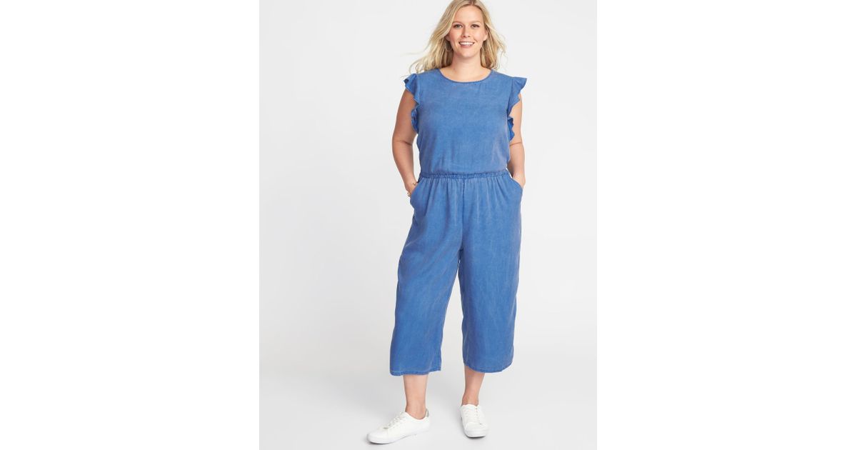 old navy jean jumpsuit