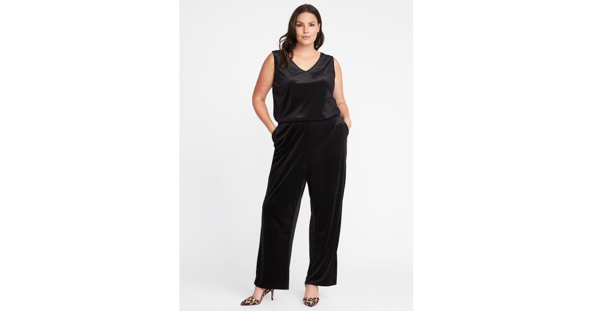 old navy velvet jumpsuit