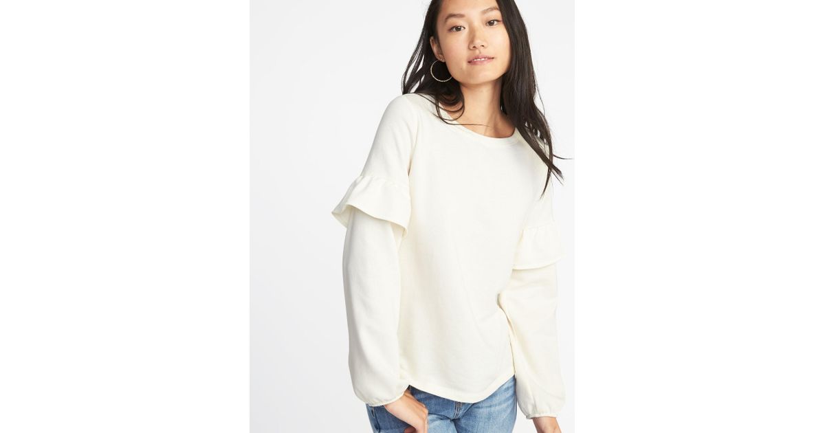old navy ruffle sleeve top