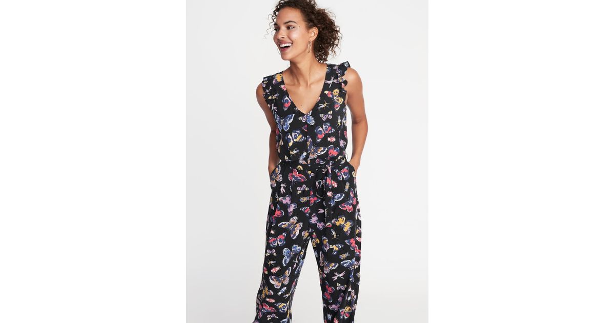 butterfly jumpsuit old navy