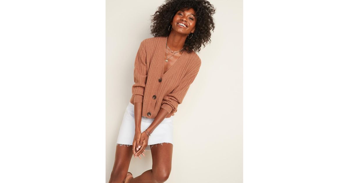 old navy camel cardigan