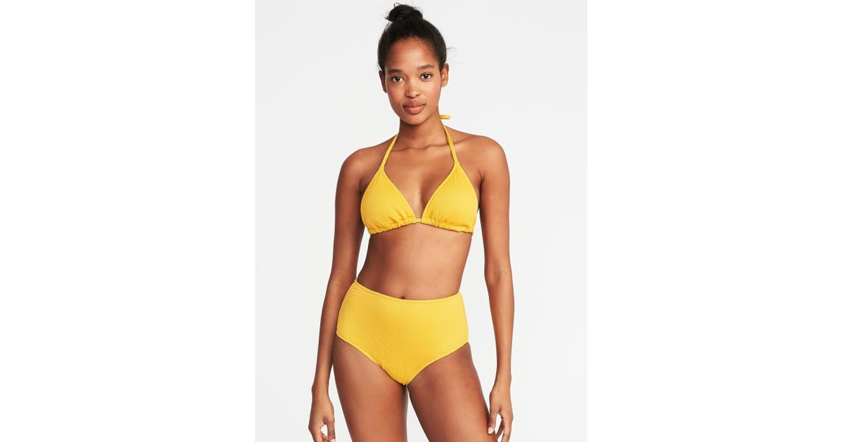 old navy yellow bathing suit