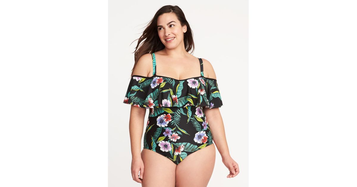 old navy off the shoulder swimsuit