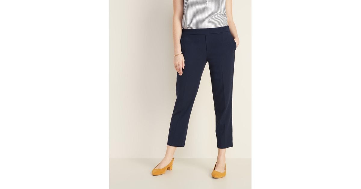 old navy mid rise pull on pants