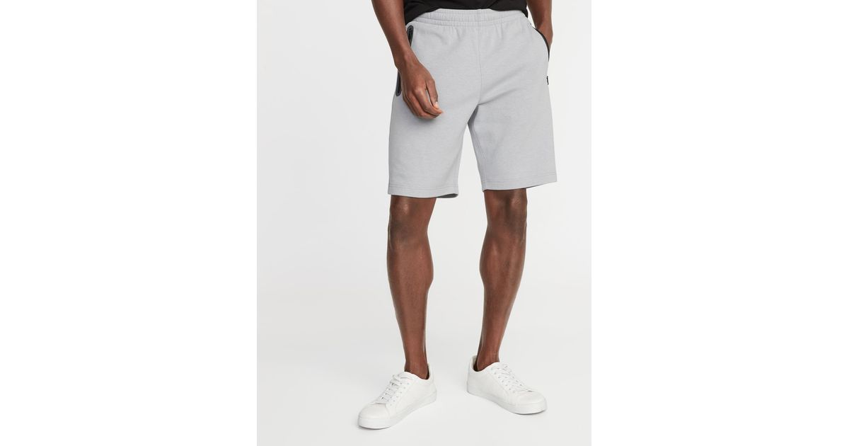 mens fleece jogger shorts