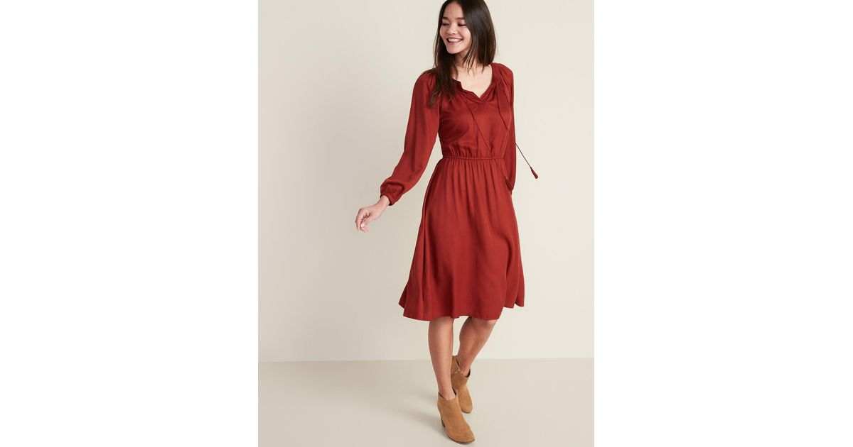 old navy red dress