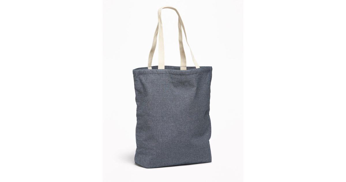 Old Navy Blue Chambray Tote Lyst