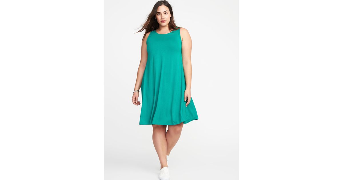 plus size jersey swing dress