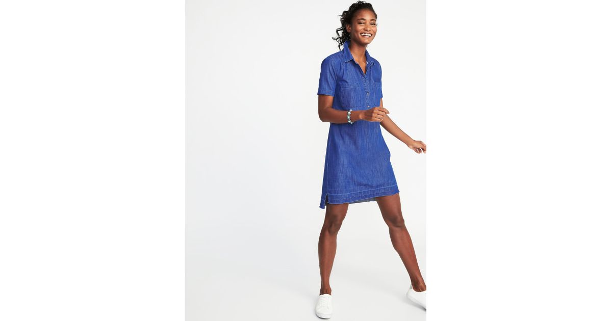 old navy jean shirt dress