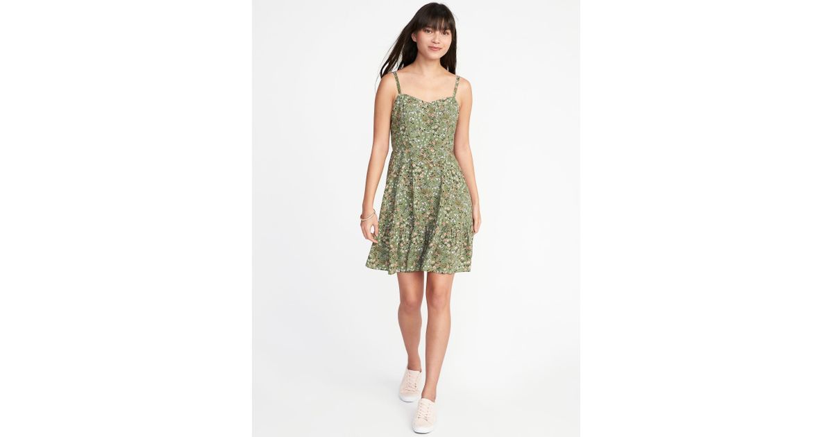 old navy green dress