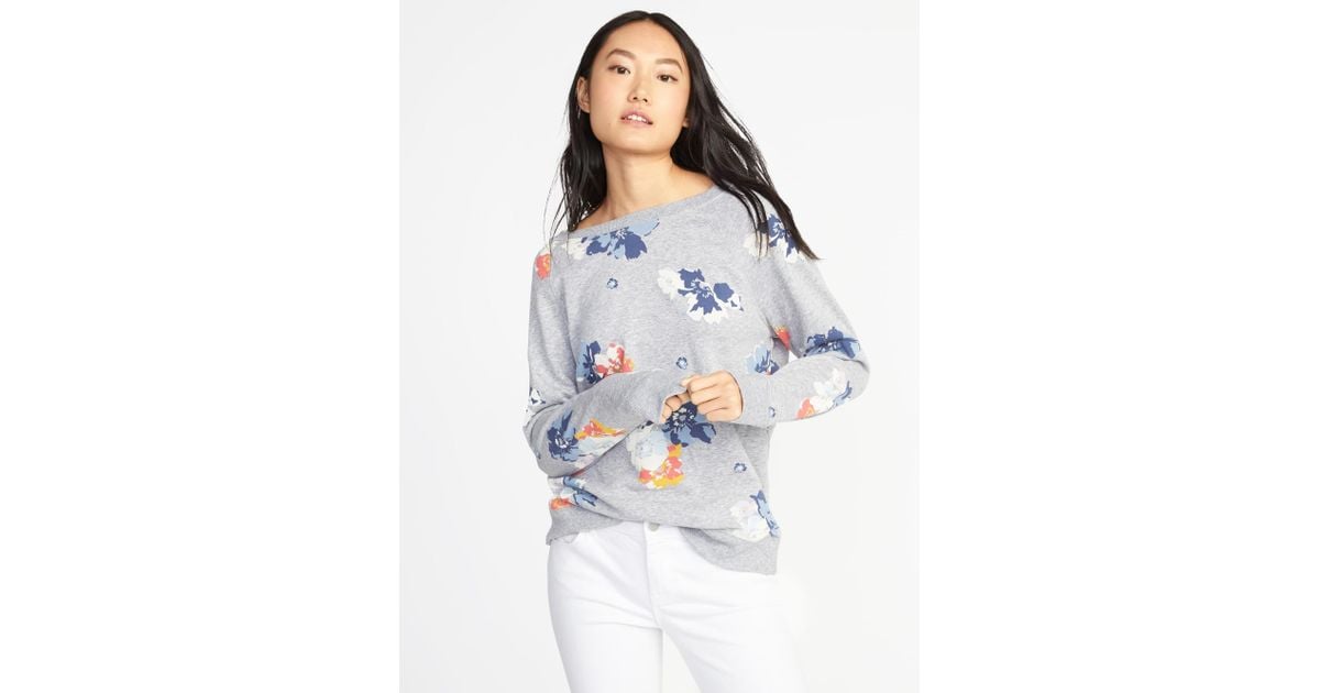 old navy floral sweatshirts