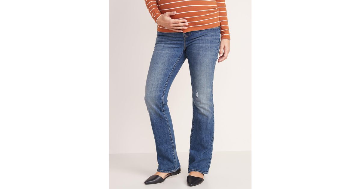side panel maternity jeans bootcut