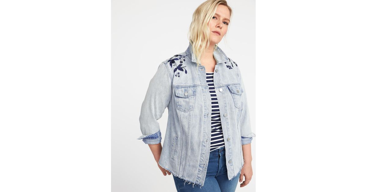 old navy plus size denim jacket