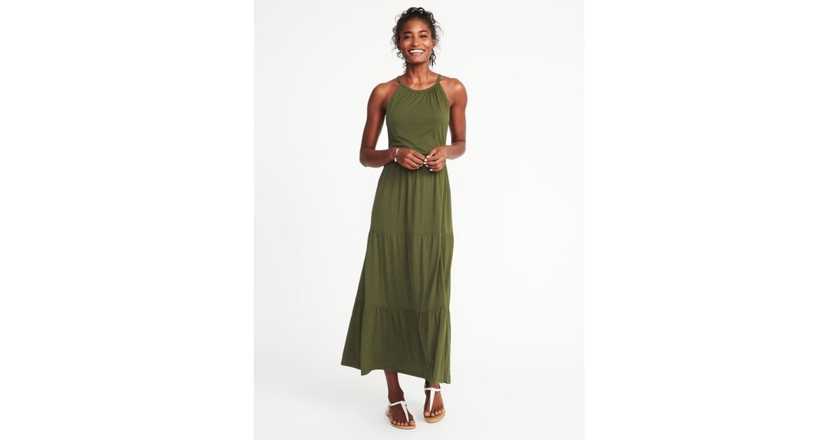old navy high neck maxi dress