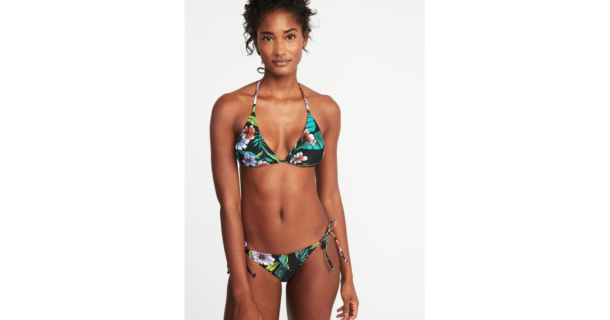 old navy black bikini top