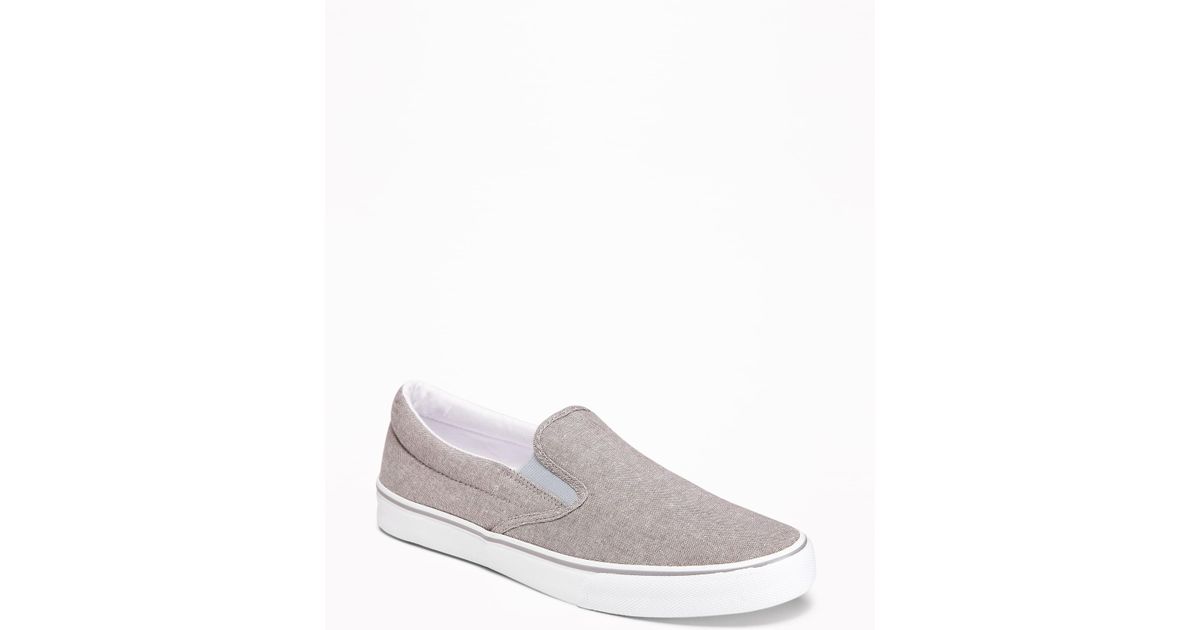 old navy white slip on shoes