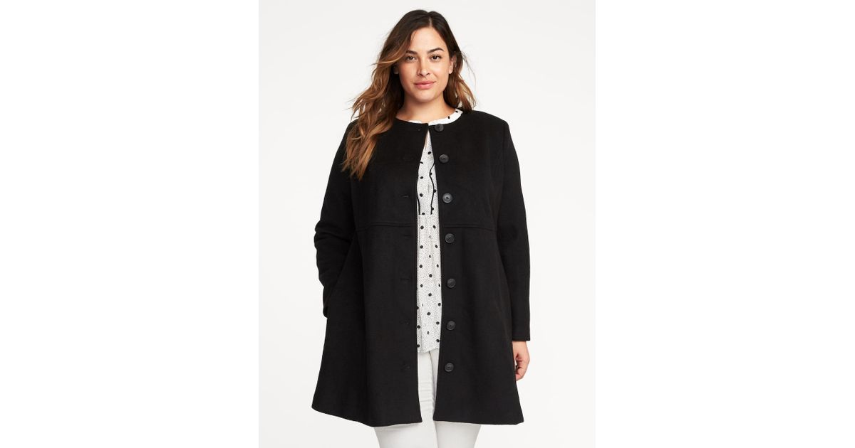 old navy plus size wool coats