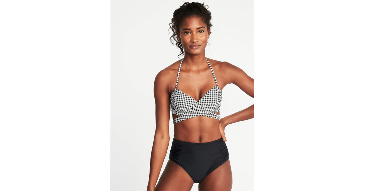old navy wrap front swimsuit