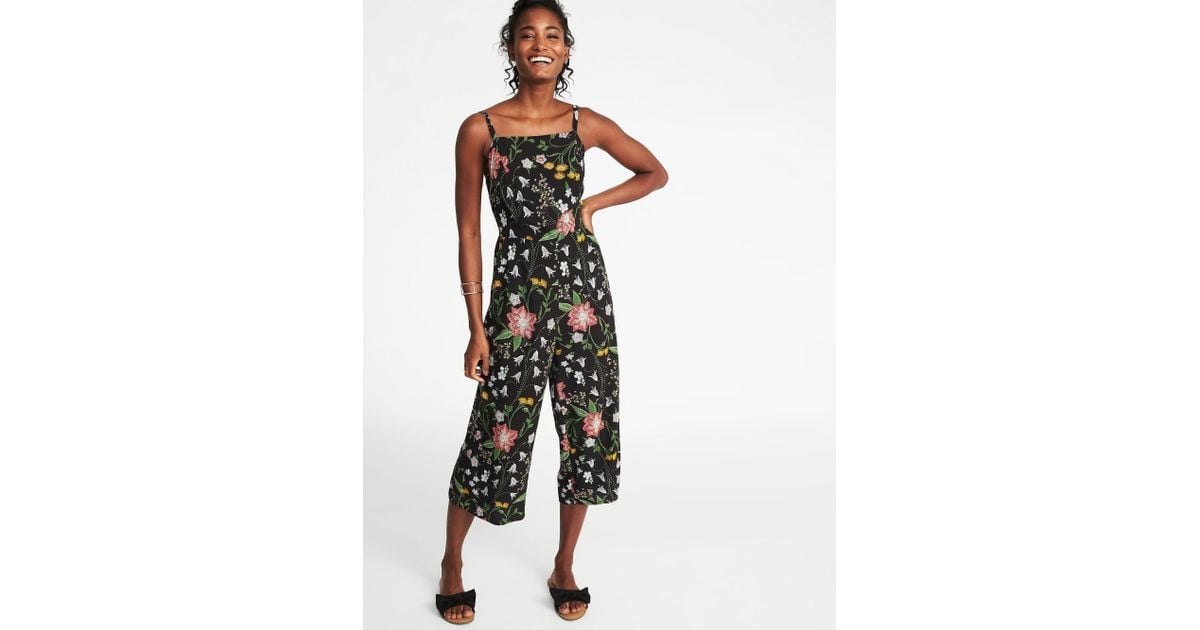old navy floral jumpsuit
