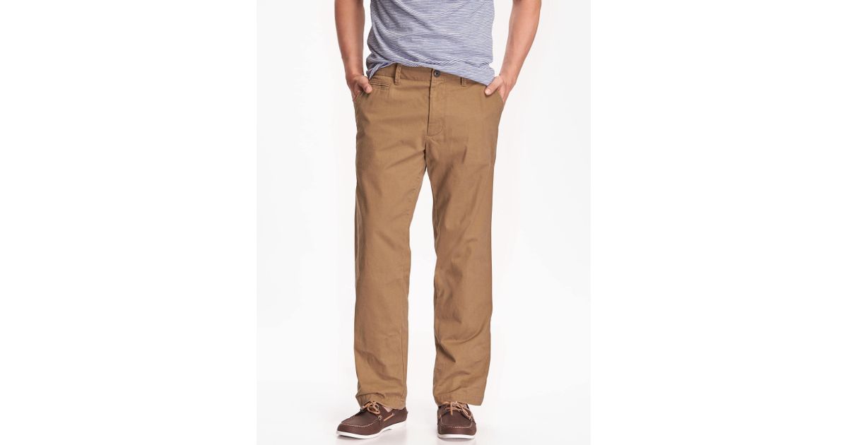 Old navy broken in khakis Clearance