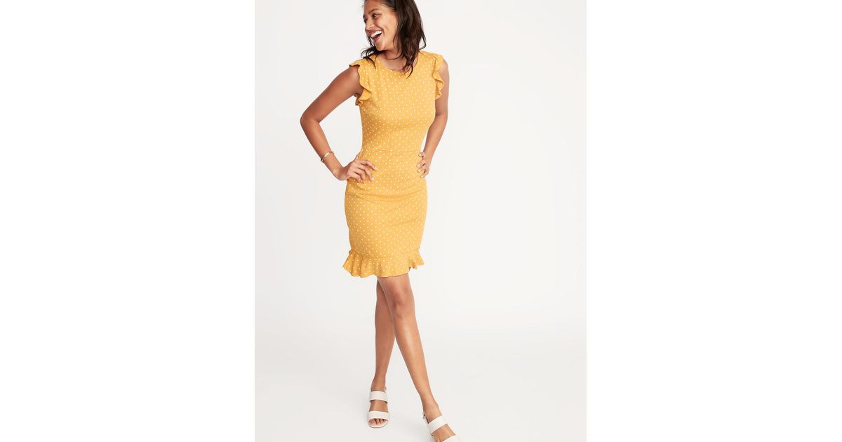 old navy mustard dress