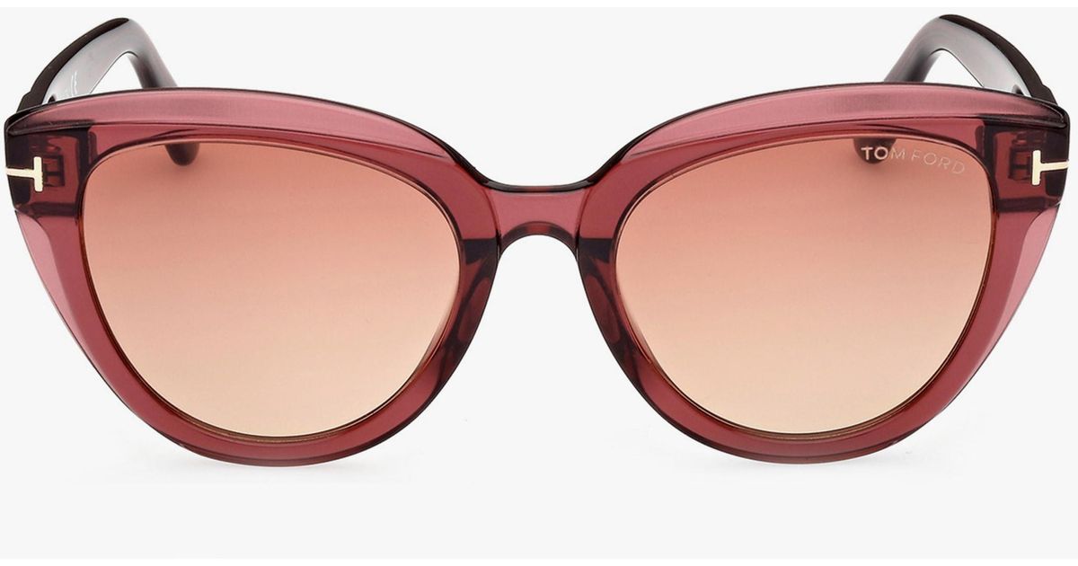 Tom Ford Tori Cateye Sunglasses in Red Lyst