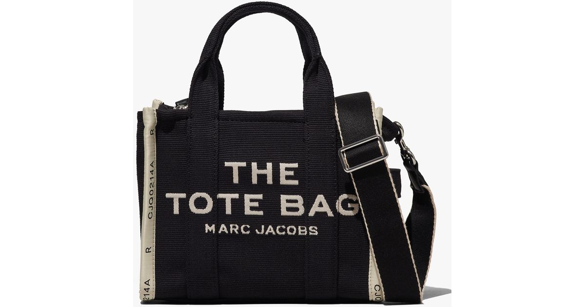Marc Jacobs The Jacquard Mini Tote Bag in Black | Lyst